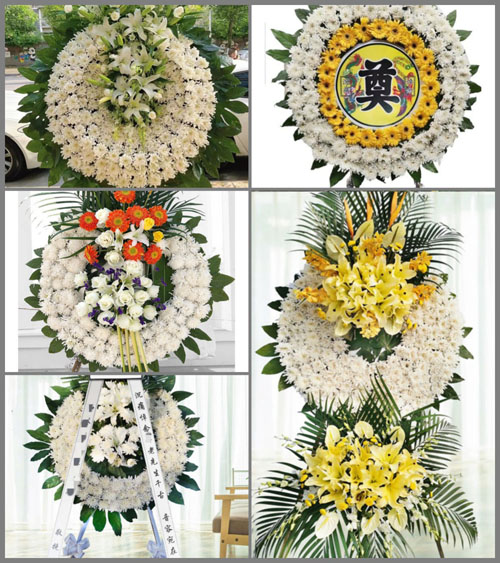 山东青岛黄岛区宝山镇小张八村花圈速递